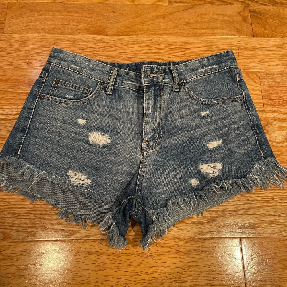Free People Jean Shorts